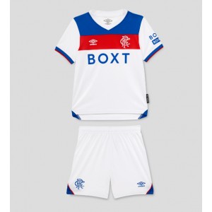 Fotbalové Dres Rangers Dětské Venkovní Oblečení 2025-26 Krátký Rukáv (+ trenýrky)
